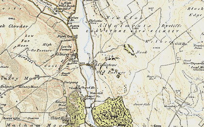 Old map of Burrows Pasture in 1903-1904