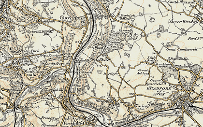 Old map of Conkwell in 1898-1899