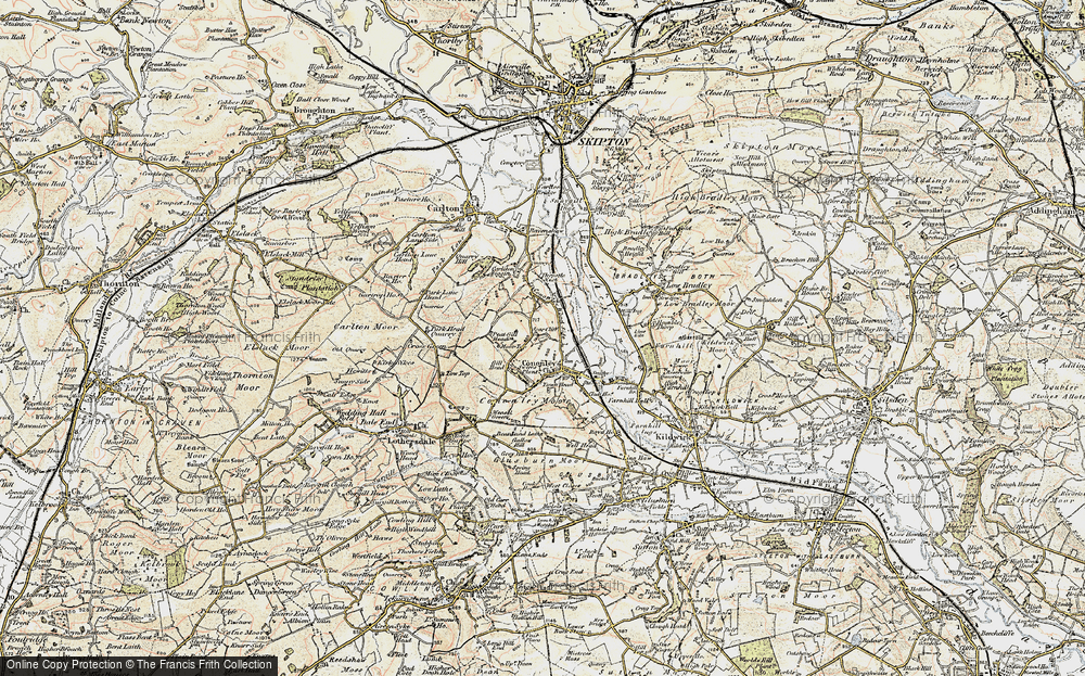 Old Map of Cononley Woodside, 1903-1904 in 1903-1904