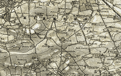 Old map of Boath Hill in 1907-1908
