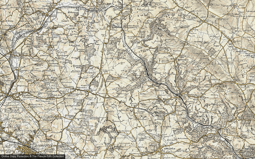 Old Map of Consall, 1902 in 1902