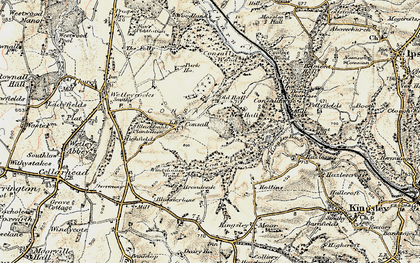 Old map of Consall in 1902