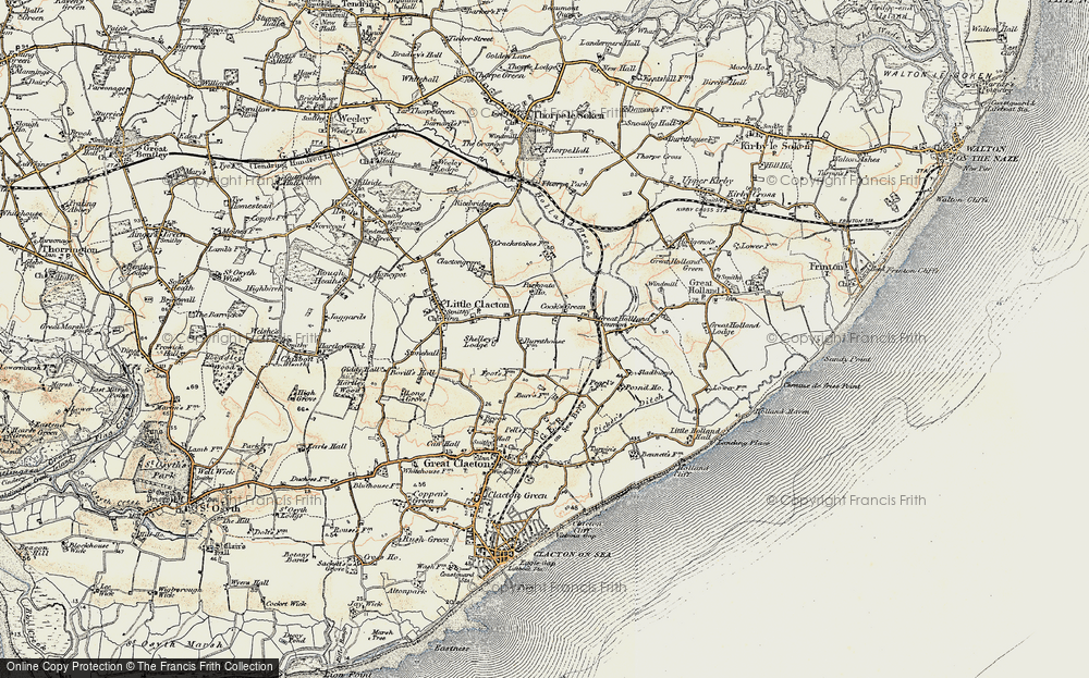 Old Map of Cook's Green, 0-1899 in 0-1899