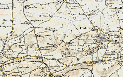 Old map of Blagdonmoor Wharf in 1900