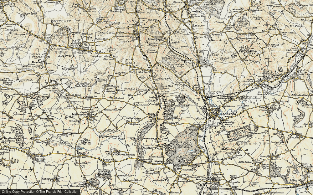 Old Map of Cookhill, 1899-1902 in 1899-1902