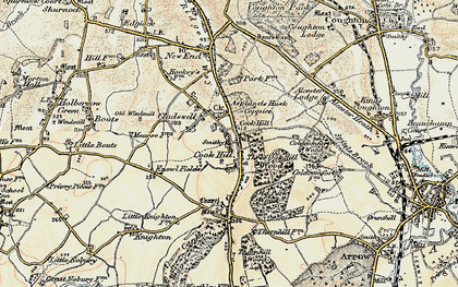 Old map of Cookhill in 1899-1902