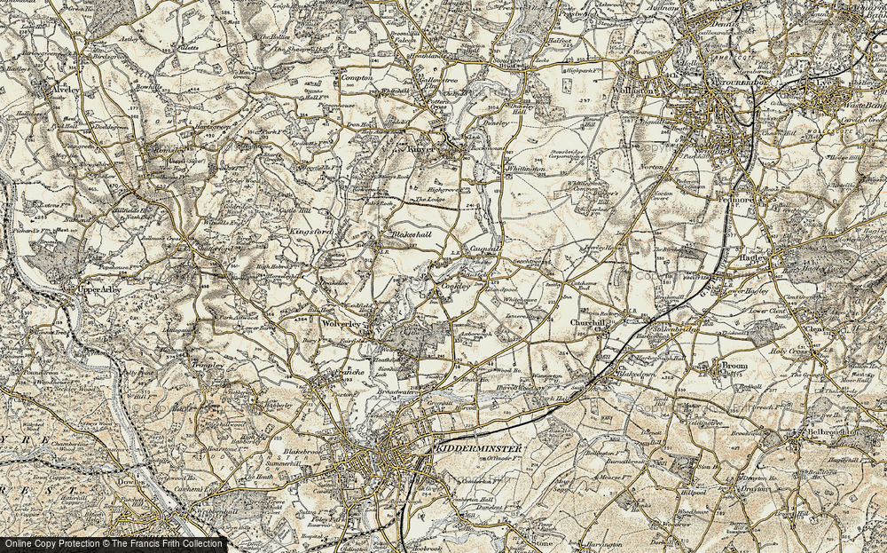 Old Map of Cookley, 1901-1902 in 1901-1902