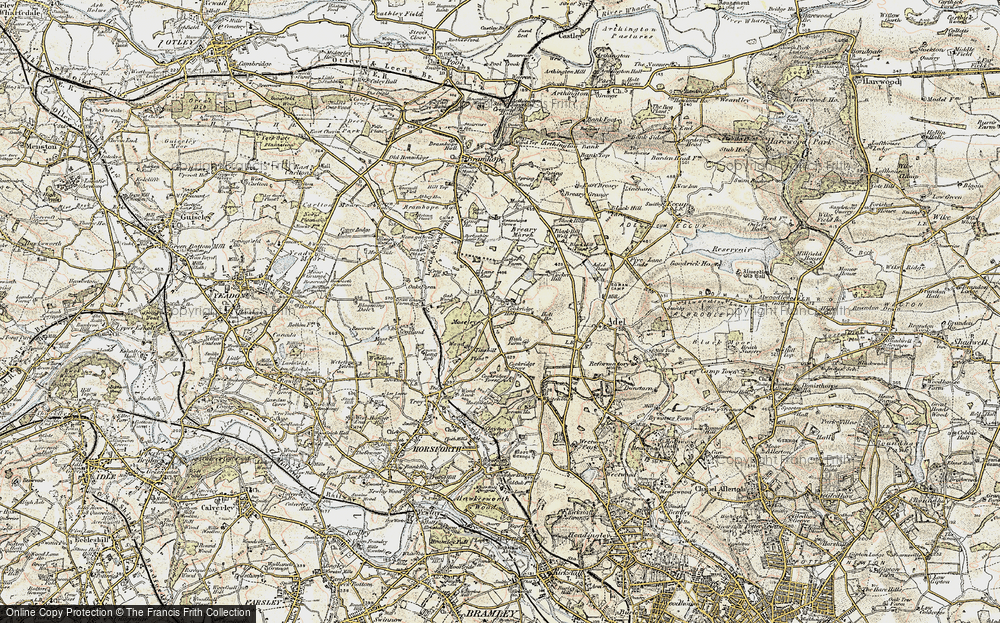 Old Map of Cookridge, 1903-1904 in 1903-1904