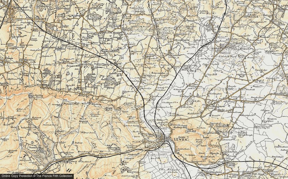 Old Map of Cooksbridge, 1898 in 1898