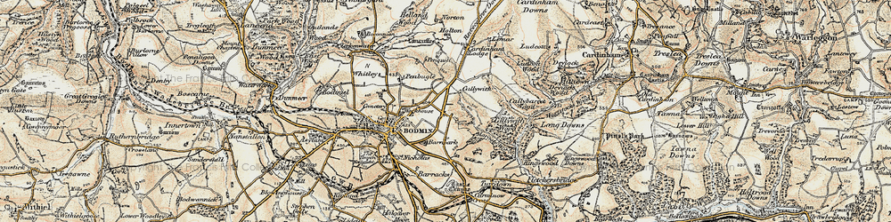 Old map of Cooksland in 1900