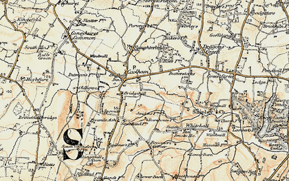 Old map of Coolham in 1898