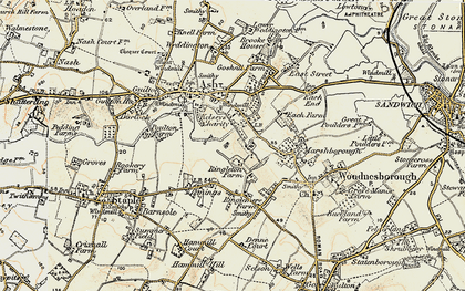Old map of Ringleton Manor in 1898-1899