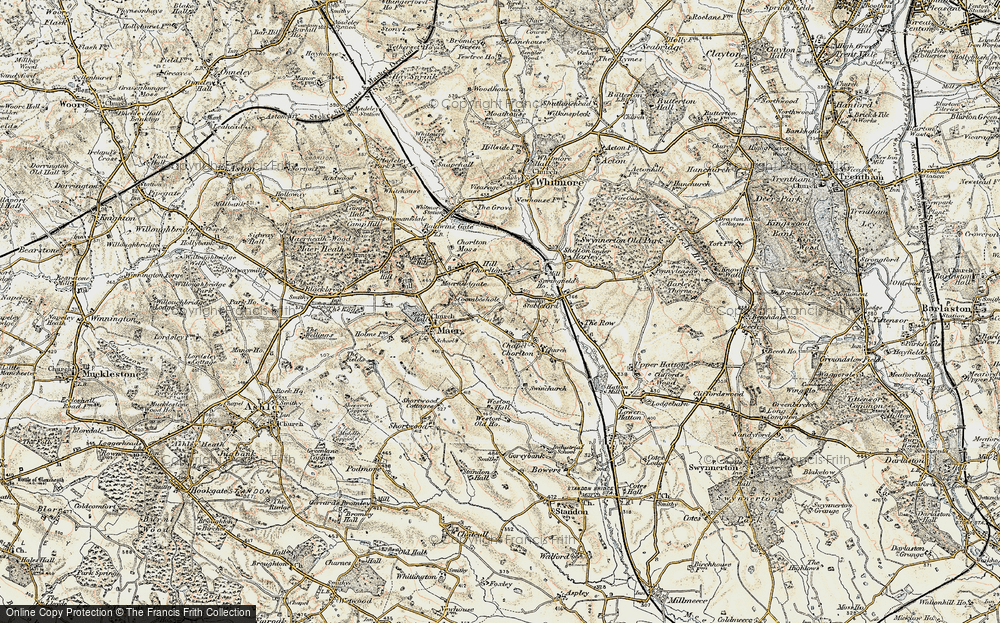 Old Map of Coombesdale, 1902 in 1902