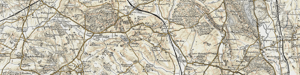 Old map of Coombesdale in 1902