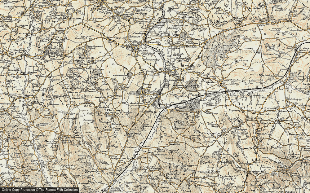 Old Map of Coombses, 1898-1899 in 1898-1899