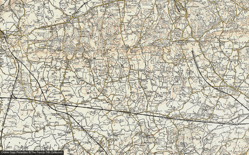 Old Map of Cooper's Corner, 1898-1902 in 1898-1902
