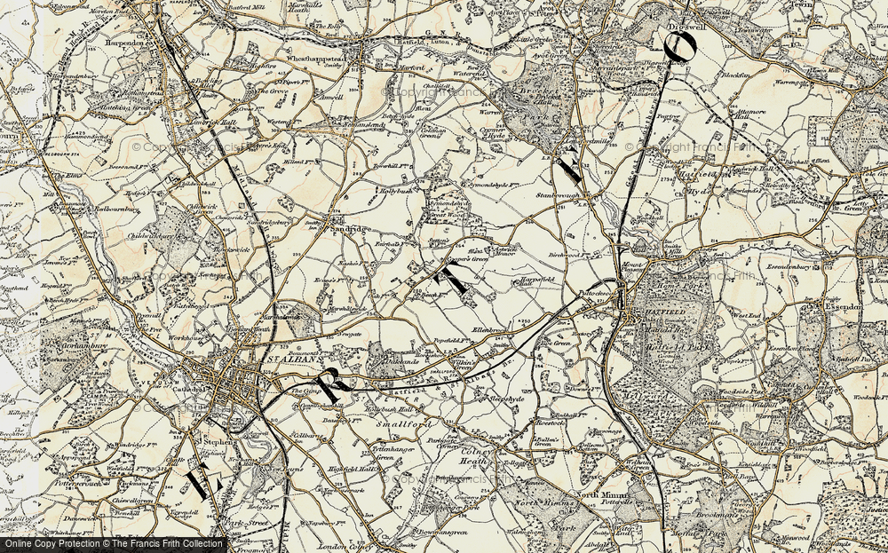 Old Map of Cooper's Green, 1898 in 1898