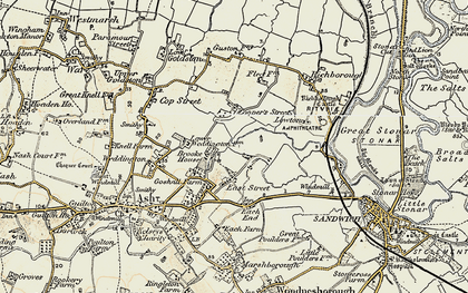 Old map of Cooper Street in 1898-1899