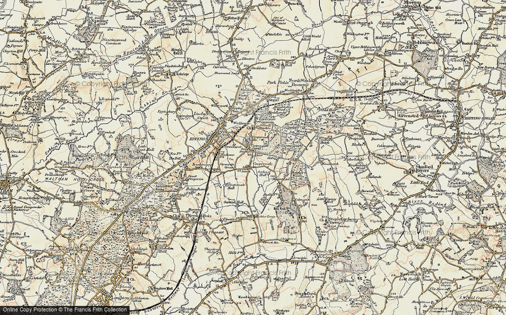 Old Map of Coopersale Street, 1897-1898 in 1897-1898