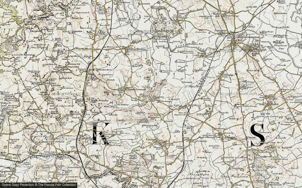 Old Map of Copgrove, 1903-1904 in 1903-1904