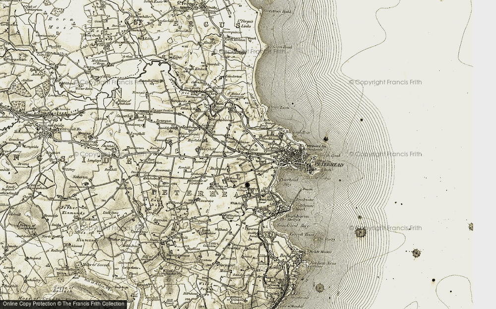 Old Map of Coplandhill, 1909-1910 in 1909-1910