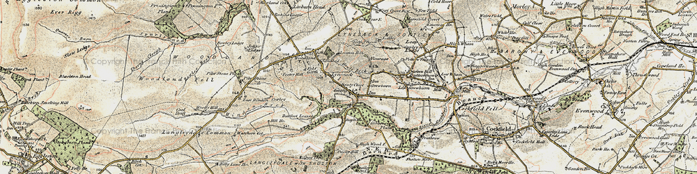 Old map of Bracken Hill in 1903-1904