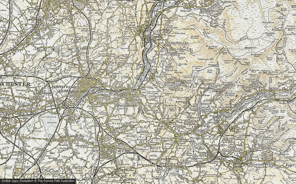 Old Map of Historic Map covering Wild Bank in 1903