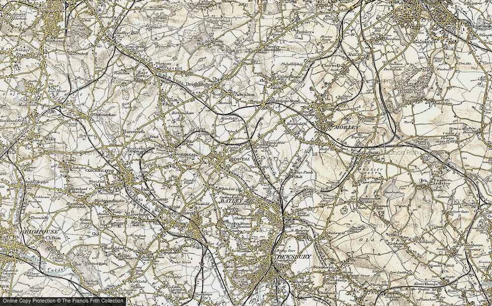 Old Map of Copley Hill, 1903 in 1903