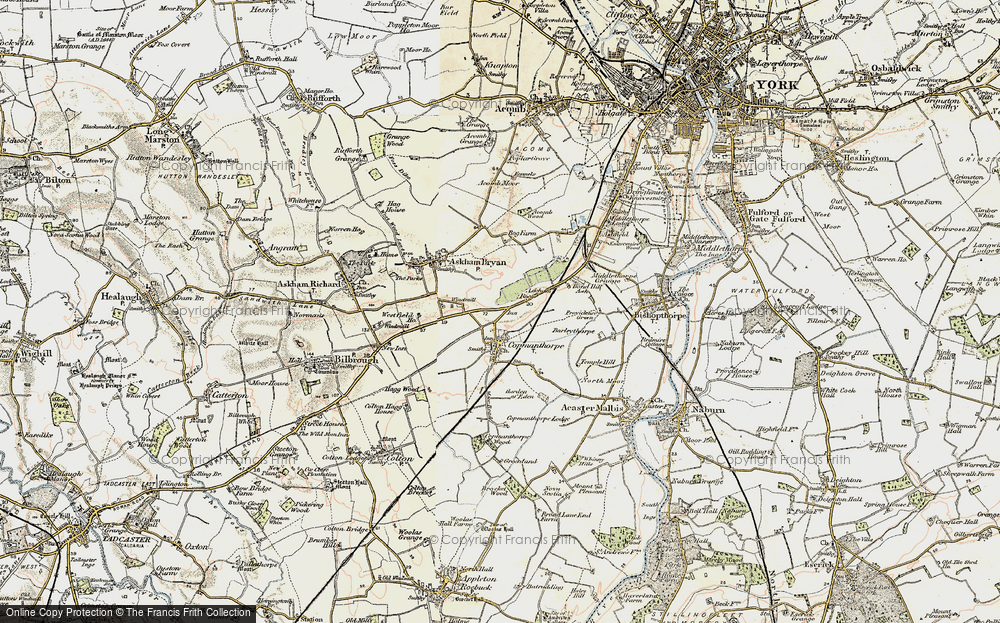 Old Map of Copmanthorpe, 1903 in 1903