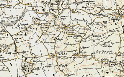 Old map of Copp in 1903-1904