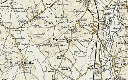 Old map of Butterhill in 1902