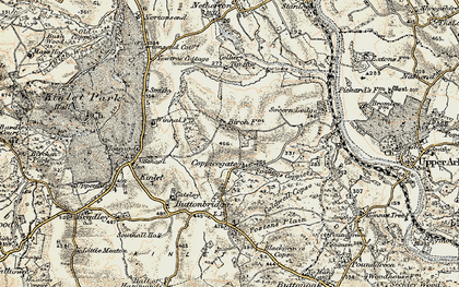 Old map of Coppicegate in 1901-1902