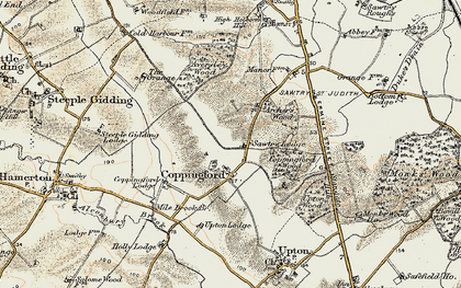 Old map of Aversley Wood in 1901