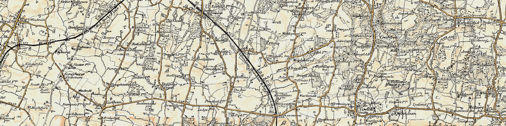 Old map of Alicelands in 1898