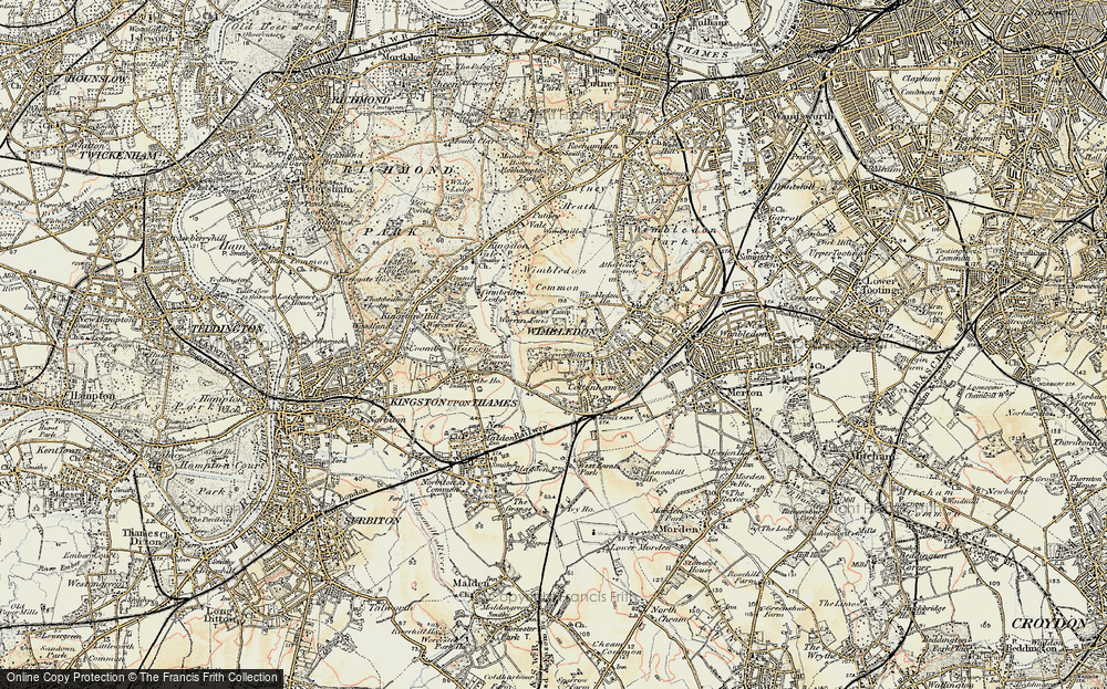 Old Map of Copse Hill, 1897-1909 in 1897-1909
