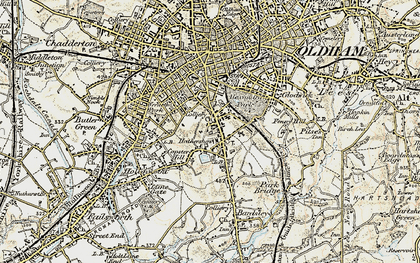 Old map of Copster Hill in 1903