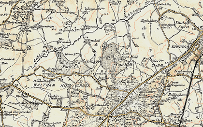 Old map of Copthall Green in 1897-1898