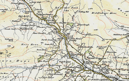 Old map of Copthill in 1901-1904
