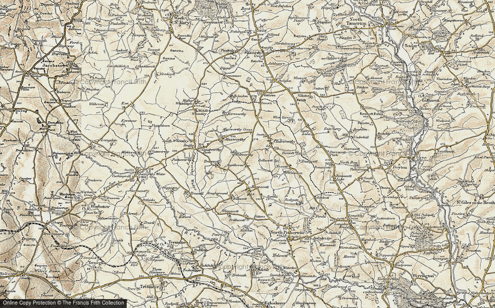 Old Map of Copthorne, 1900 in 1900