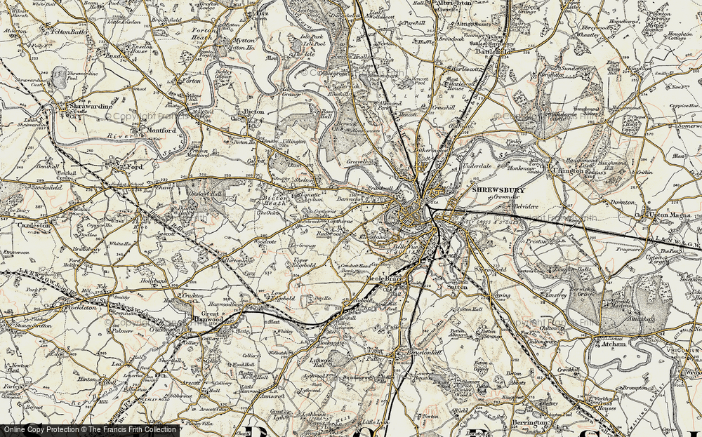 Old Map of Copthorne, 1902 in 1902
