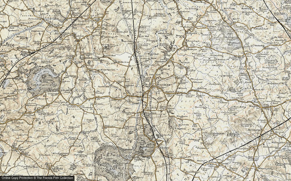 Old Map of Copthorne, 1902 in 1902