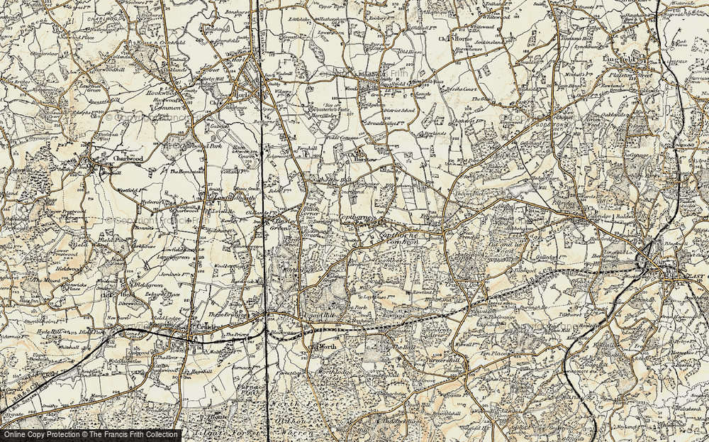 Old Map of Copthorne Bank, 1898-1902 in 1898-1902