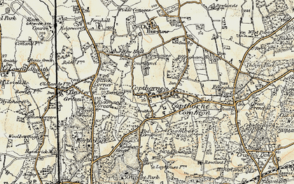 Old map of Copthorne Bank in 1898-1902