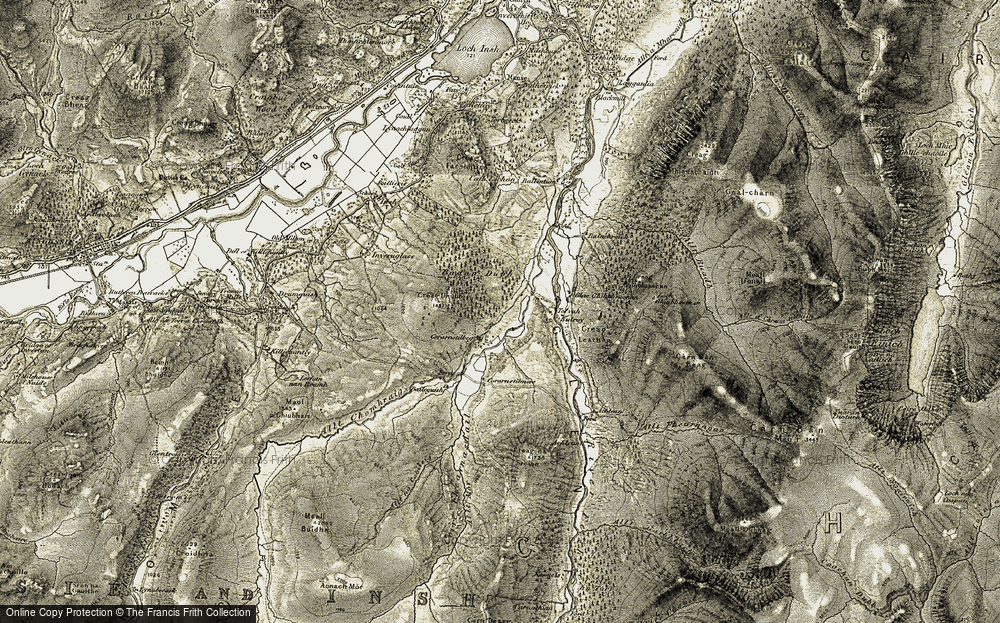 Old Map of Corarnstilbeg, 1908 in 1908