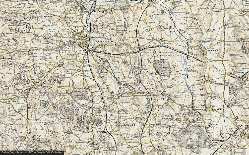Old Map of Corbriggs, 1902-1903 in 1902-1903