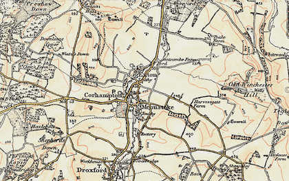 Old map of Corhampton in 1897-1900
