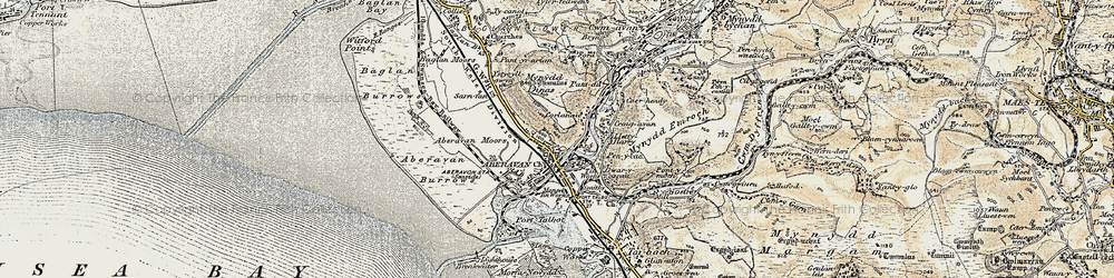 Old map of Corlannau in 1900-1901