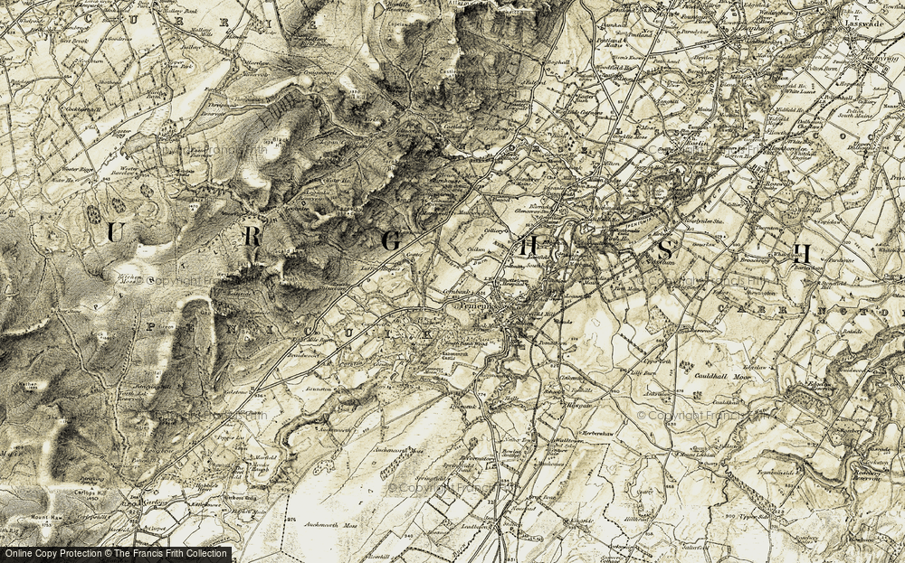 Old Map of Cornbank, 1903-1904 in 1903-1904