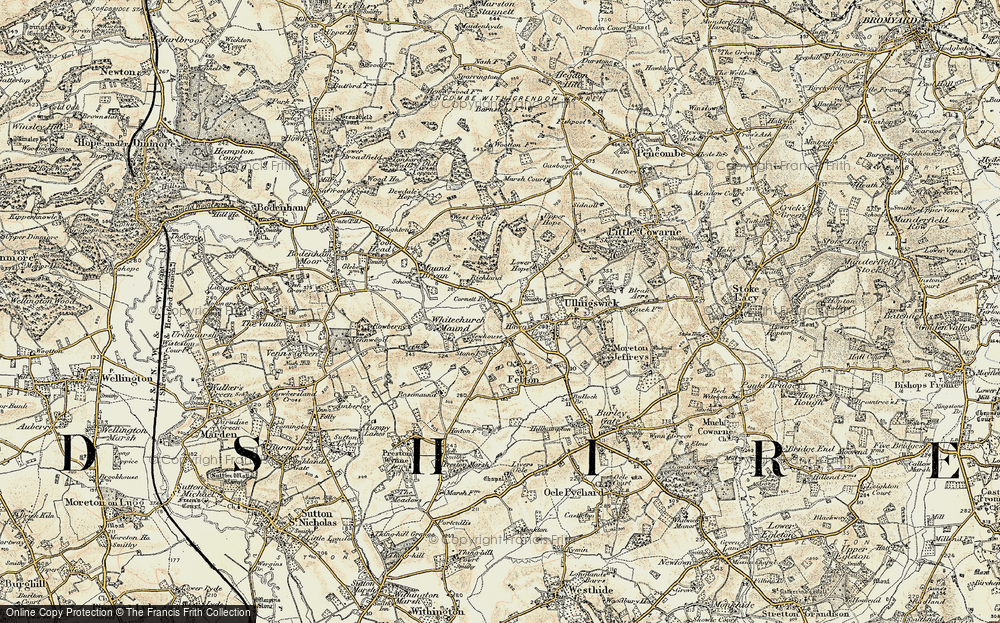Old Map of Cornett, 1899-1901 in 1899-1901