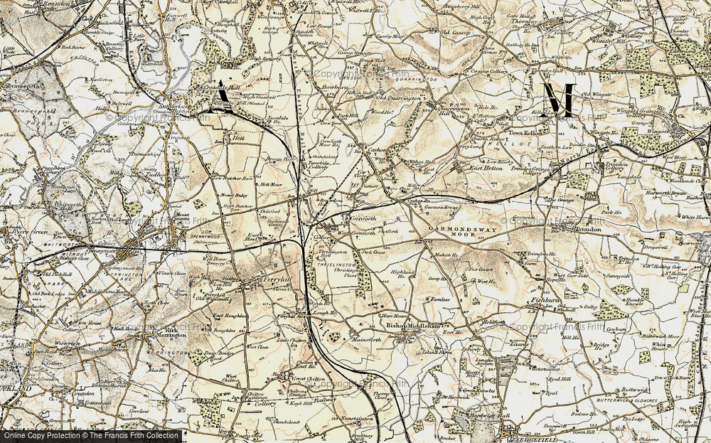 Old Map of Cornforth, 1901-1904 in 1901-1904